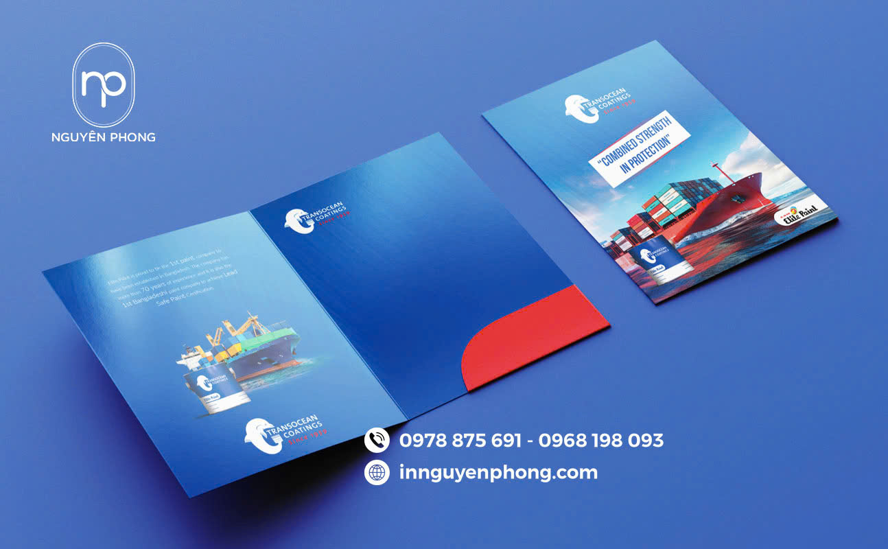 Folder dành cho sự kiện và hội thảo thể hiện tính chuyên nghiệp